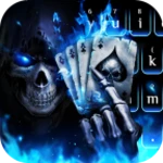 horrible 3d poker skull android application logo